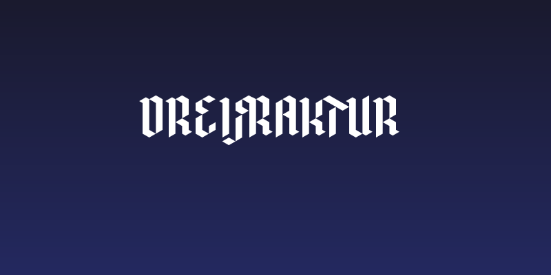 DreiFraktur Social Header