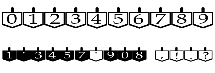 Dreidels Regular Font OTHER CHARS