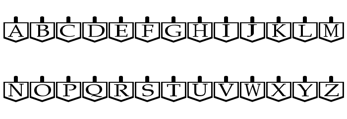 Dreidels Regular Font LOWERCASE