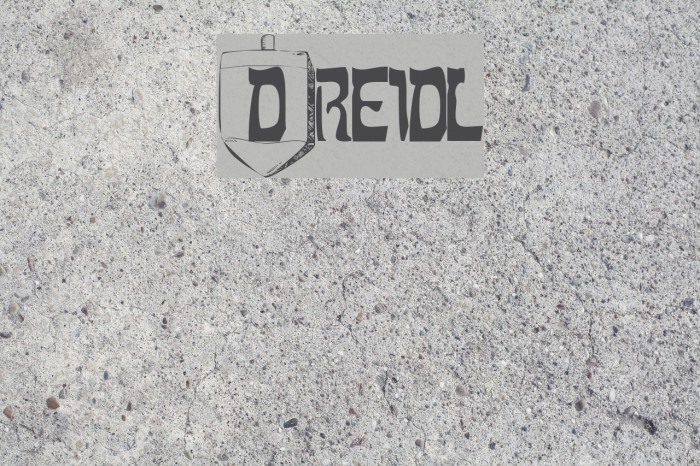 Dreidl Font examples