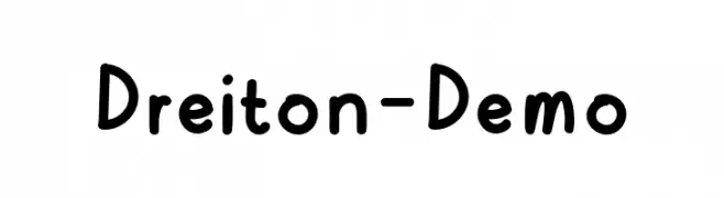 Dreiton-Demo  Descarca Fonturi Gratis