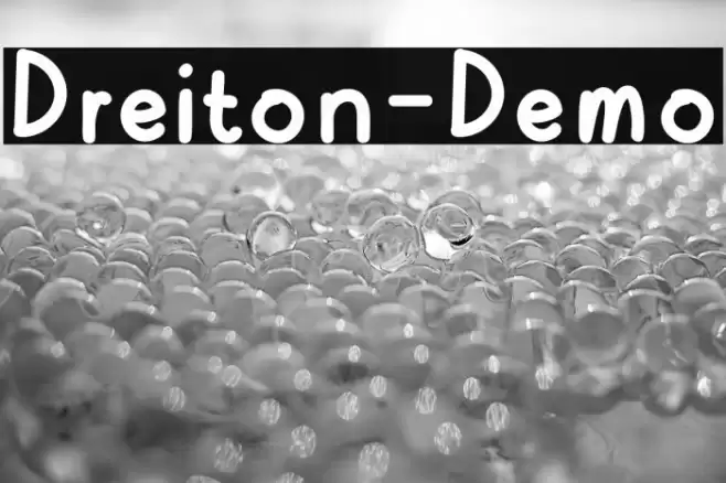 Dreiton-Demo Font examples
