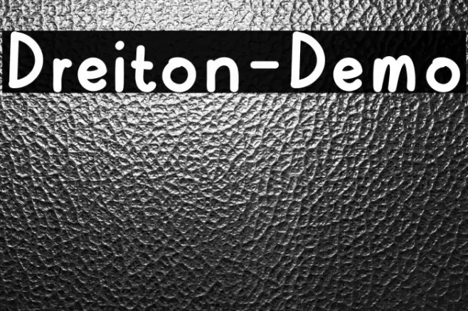 Dreiton-Demo Font examples