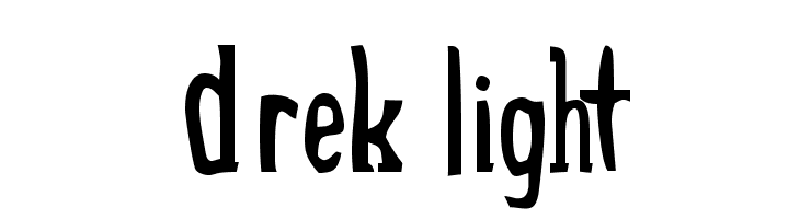 Drek Light  フリーフォントのダウンロード
