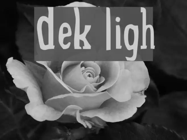 Drek Light Font examples