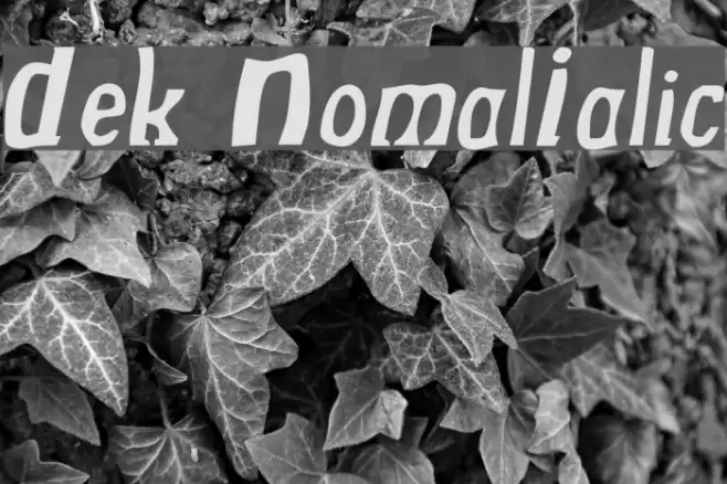 Drek NormalItalic Caratteri examples