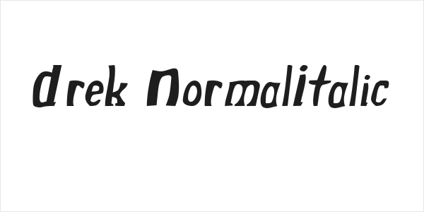 Drek NormalItalic Logo