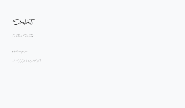 Drekmit Business Card