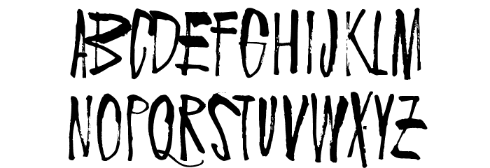Drenazmozgow Font LOWERCASE