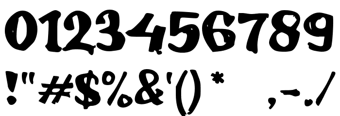 Drenges Font OTHER CHARS