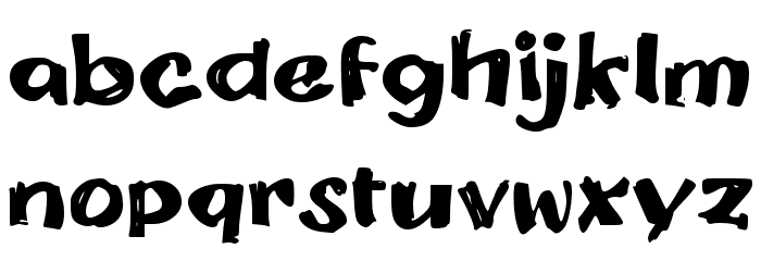 Drenges Font LOWERCASE