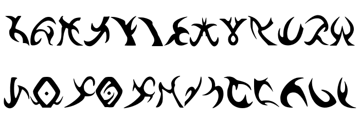 Drenn_s_Runes Font LOWERCASE