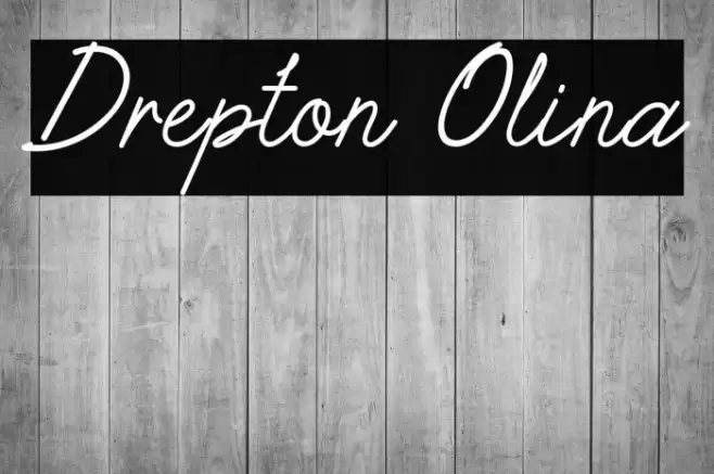 Drepton Olina Font examples