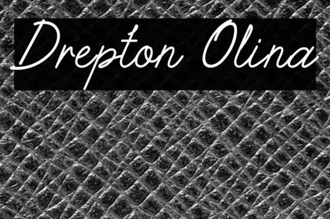 Drepton Olina Font examples