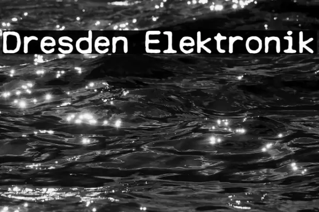 Dresden Elektronik Font examples