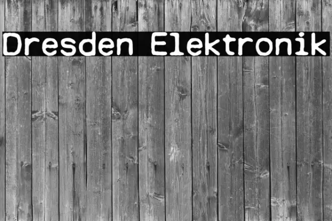 Dresden Elektronik Font examples