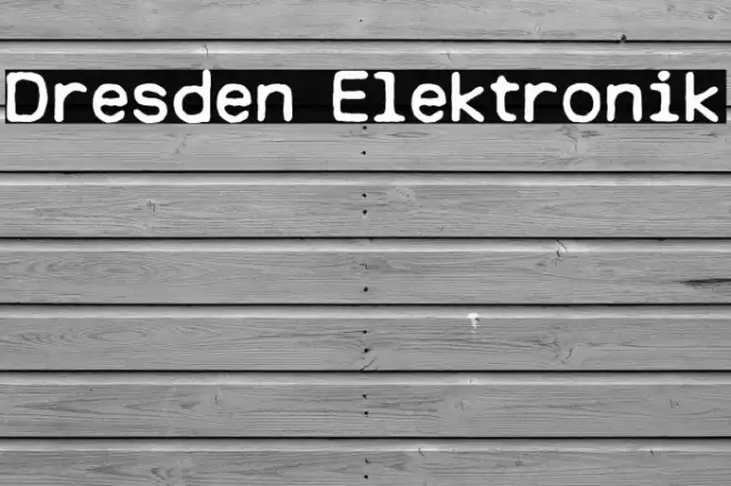 Dresden Elektronik Font examples