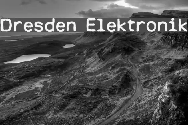 Dresden Elektronik Font examples
