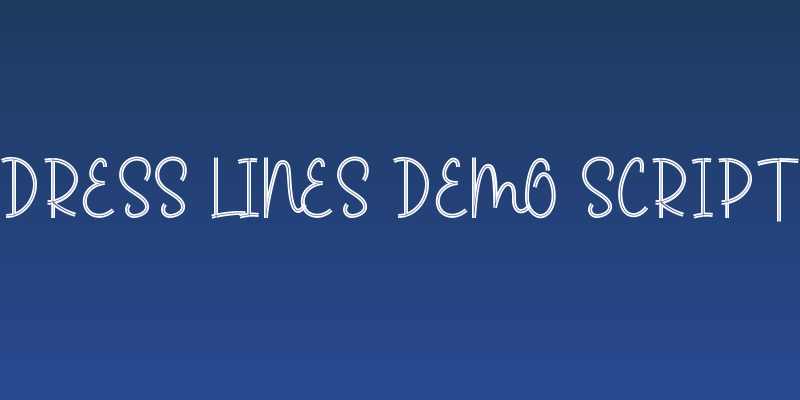 Dress Lines Demo Script Social Header