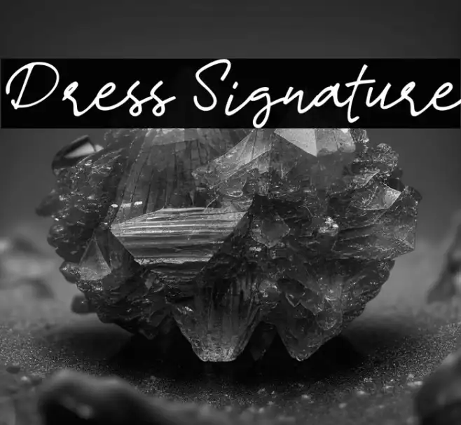 Dress Signature Example 1