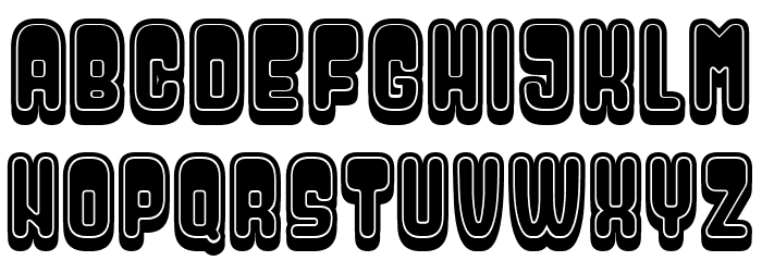 Dressed Filled Regular Font LOWERCASE