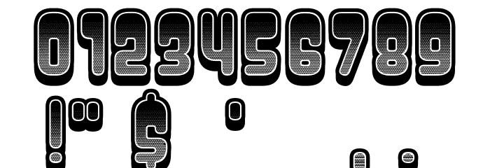 Dressed Gradient Regular Font OTHER CHARS