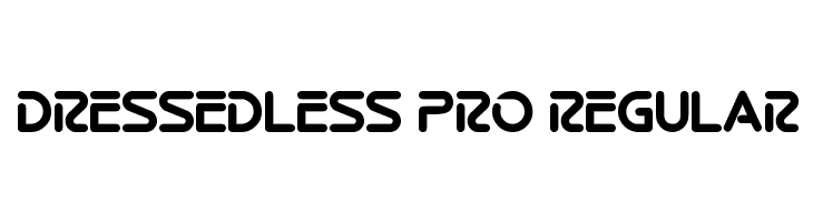 Dressedless Pro Regular  免费字体下载
