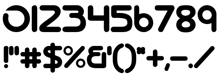 Dressedless Three Font OTHER CHARS