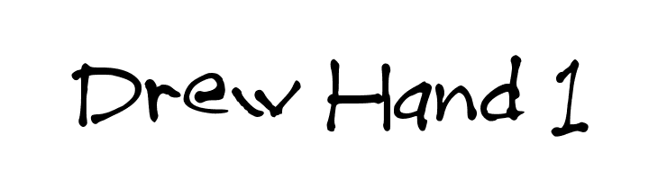 Drew Hand 1  Fuentes Gratis Descargar