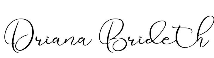 Driana Brideth  Descarca Fonturi Gratis