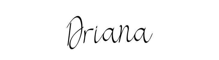 Driana  免费字体下载