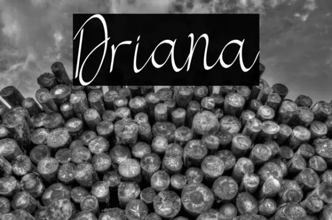 Driana Font examples