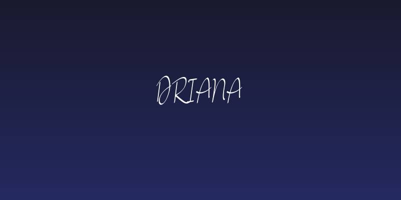 Driana Social Header
