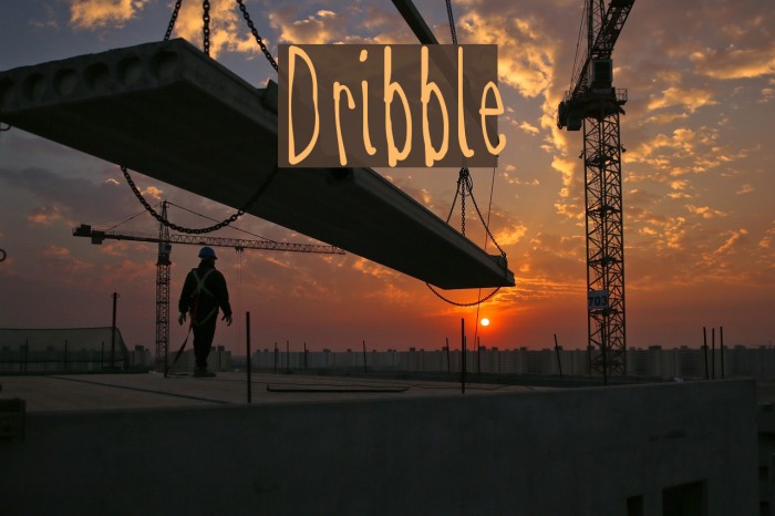 Dribble Font examples