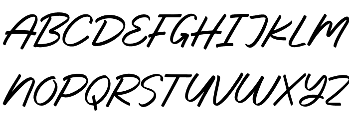 Dribelland Font UPPERCASE