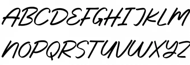 Dribelland Font UPPERCASE