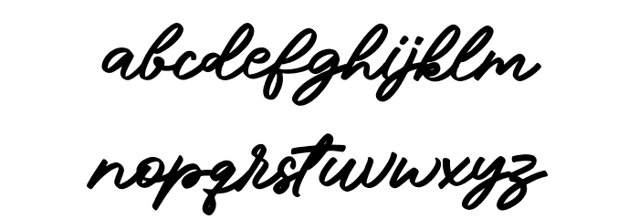 Dribelland Font LOWERCASE