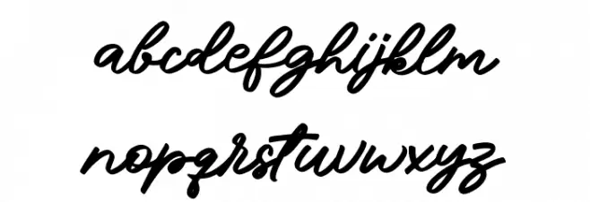 Dribelland 字体 小写