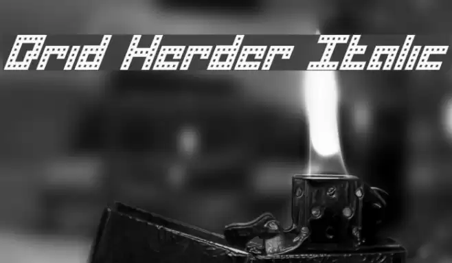 Drid Herder Italic フォント examples