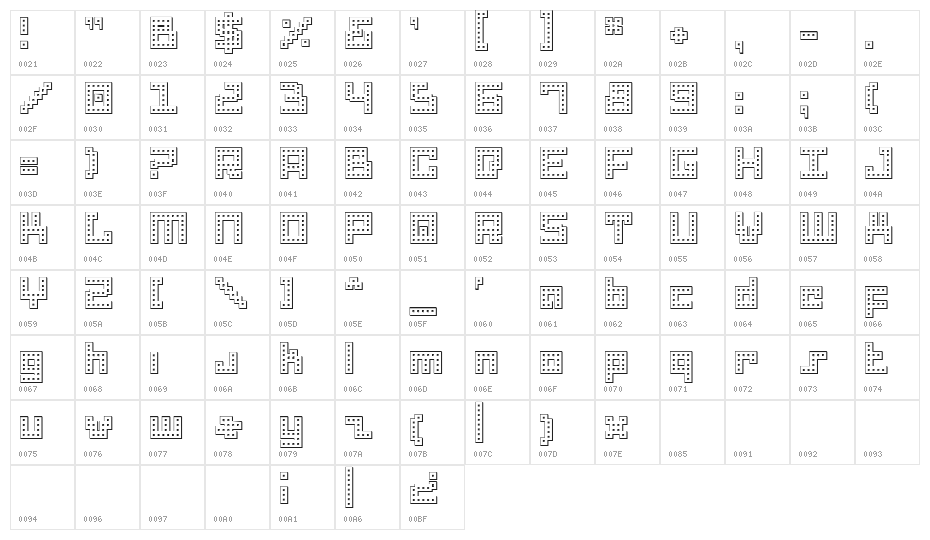 Drid Herder Outline Character Map