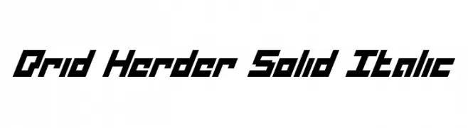 Drid Herder Solid Italic  Fuentes Gratis Descargar