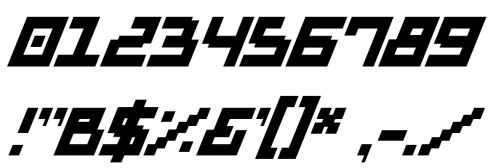 Drid Herder Solid Italic Font OTHER CHARS