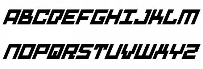Drid Herder Solid Italic Schriftart Groß