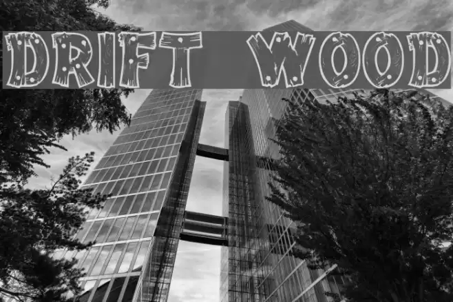 Drift Wood Font examples