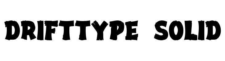DriftType Solid Font