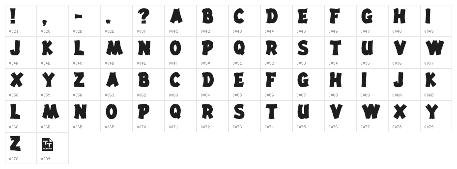 DriftType Solid Character Map