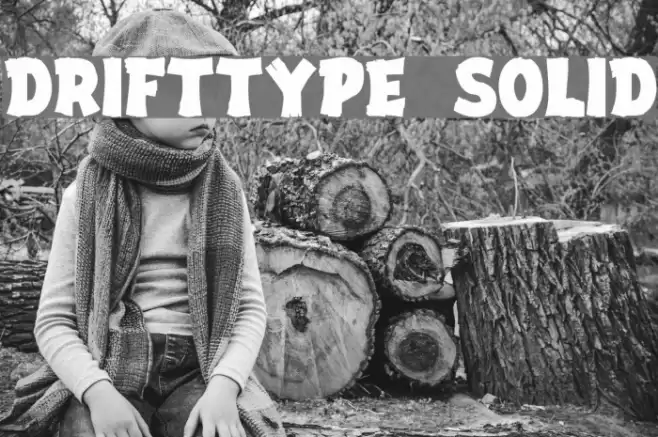 DriftType Solid Font examples