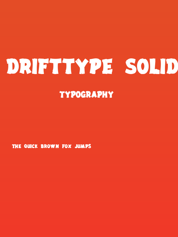 DriftType Solid Poster