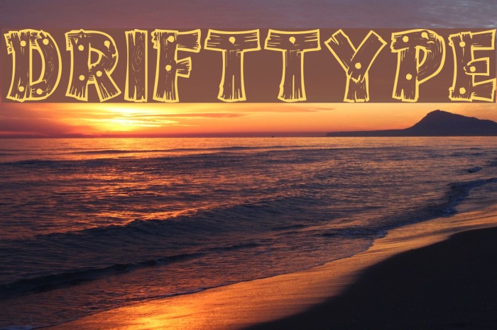 DriftType Schriftart examples