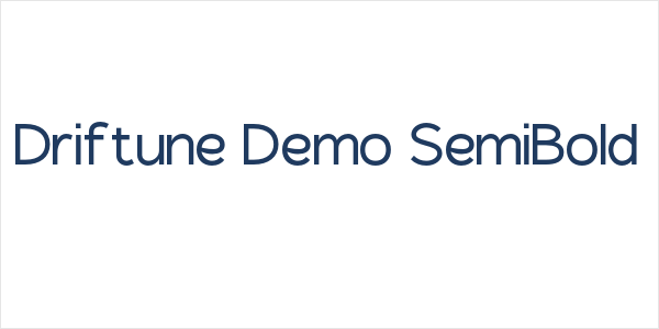Driftune Demo SemiBold Logo